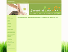 Tablet Screenshot of espaciodevida.net